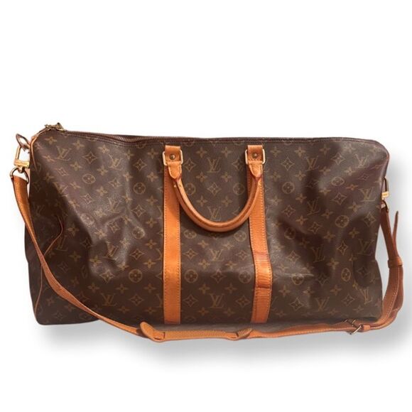 Louis Vuitton Monogram Keepall 55 With Strap - Picture 1 of 13